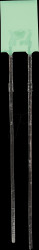L-113GDT LED, rectangular, 2x5 mm, wired, green, 5 mcd, 110°