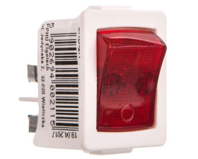 Łącznik kołyskowy z podświetleniem /zaciski śrubowe/ biały ŁKD-2N-1