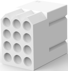 Socket housing, 12 pole, pitch 5.03 mm, straight, natural, 770100-1