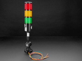 Adafruit Tower Light - Red Yellow Green Alert Light with Buzzer - 12VDC