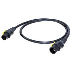 Neutrik NKPF-M-A-3 Cable 3m Black PowerCon Plug/Socket 1pc