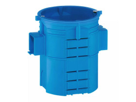 Puszka podtynkowa S60Gw 60 mm szeregowa ekstragłęboka 80 mm z wkrętami niebieska 34009203 SIMET