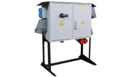 Rozdzielnica Budowlana Erb250a2 Na Stojaku, Ip54, Gniazda: 2X Cee 63A, 4X Cee...