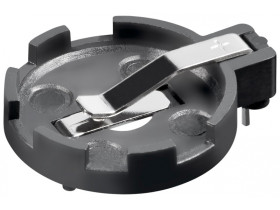 Uchwyt na baterie guzikowe CR2012 do CR2032 maks. 20 mm, Czarny,...