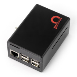 Obudowa do Raspberry Pi i nakładki JustBoom Digi Hat - czarna