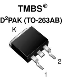 VBT2045C-E3 Dual Low-Voltage Trench MOS Barrier Schottky Rectifier Ultra Low VF = 0.33 V at IF = 5.0 A