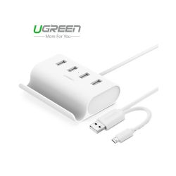 Hub USB 2.0 High Speed - 4 porty z zasilaniem zewnętrzym