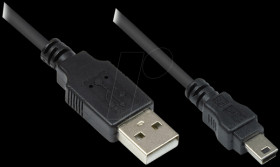 3310-AM5 USB 2.0 male A > male mini-B, 5m
