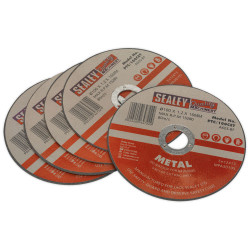 Sealey PTC/100CET5 Cutting Disc &#xD8;100 x 1.2mm 16mm Bore - Pack Of 5