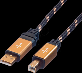 11.02.8802 USB 2.0 cable, USB-A to USB-B connector, 1.8 m
