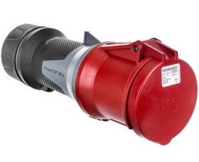 Gniazdo przenośne PowerTOP Xtra 63A 5P 6h 400V czerwone IP44 14112 MEN14112