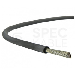 Kabel silikonowy SIF 180°C 0,5mm2 jednożyłowy czarny 300/500V ciepłoodporny bezhalogenowy linka Basoglu