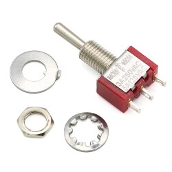SPDT ON-OFF-ON Non-Latching Miniature Toggle Switch