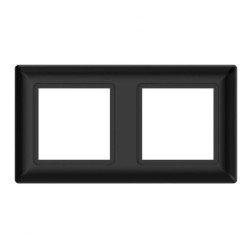Ramka podwójna, Varia, czarna / 46412