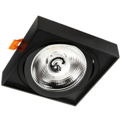 Oprawa PARI WPUST 1xES111 czarna piaskowana gu10 sufitowa wpuszczana