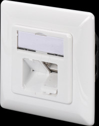 DN-9008-1 Network socket, Cat.6a, 2-way, flush-mounted