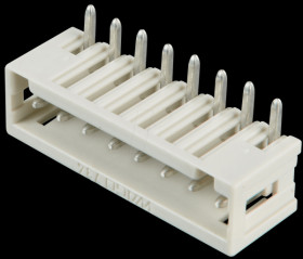 734-168 Print pin header, mini, RM 3.5, angled, 8-pin