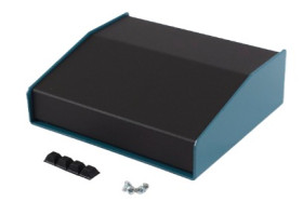 Obudowa Aluminium szerokość zew. 165 mm długość zew. 140 mm wys. zew. 51 mm Hammond Niebieski