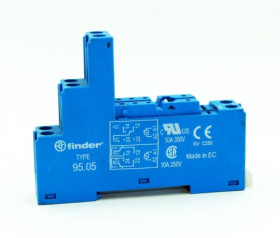 95.05.SPA podstawka przekaźnik seria 40,44 szyna DIN, zaciski śrubowe