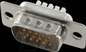 ST15HD D-Sub male 15 pin high density with solder cups