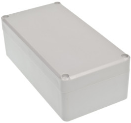 ABS enclosure, (L x W x H) 158.15 x 82.2 x 54.9 mm, light gray, IP67, 4U63160806019