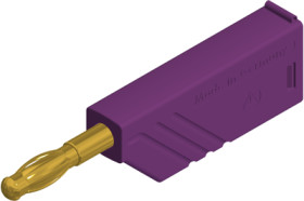 4 mm plug, screw connection, 0.5-1.5 mm², CAT O, purple, 934100709