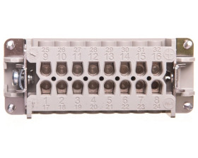 Wkład złącza 16P+PE żeński 16A 500V EPIC H-BE 16 BS 10195100