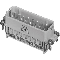 Amphenol C146 10A016 002 4 mate&#xAE; A Male Insert 32&#x2B;E Pin Size A10 Screw Lock