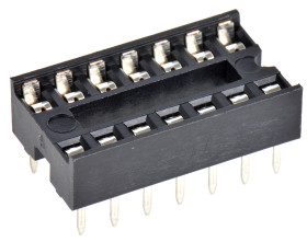 Podstawka DIL 2.54mm Pitch 7.62mm Row Spacing 14-pinowe, Przewlekany Standard Pin, 1A TE Connectivity