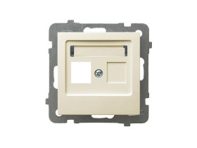AS Obudowa gniazda pojedyncze ecru GPK-1G/p/27 OSPEL