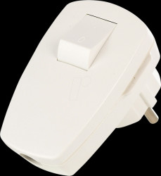 911.271 Angular plug, type F - CEE 7/4, 16 A, white