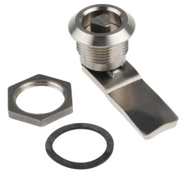 Zamek trójkątny wycięcie panelu: 20.2 x 22.2mm Stal nierdzewna