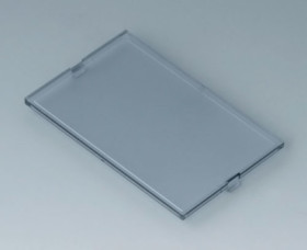 Front plate, PC, (W x H) 67 x 42 mm, smoked glass, B6803400