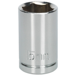 Siegen S0653 Walldrive Socket 15mm 1/2&quot;sq Drive