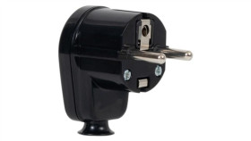 Wtyczka Kątowa Z Uziemieniem Wt16u Czarna