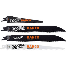 Bahco 3942-WOOD-SET-5P Saw Blade Set 5-Piece for Wood 4 HCS 1 Nail Wood