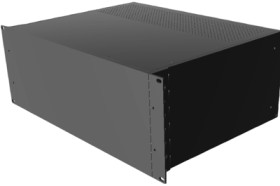 Aluminum enclosure, (L x W x H) 178 x 422 x 330 mm, black (RAL 9005), IP20, RM4U1913VBK