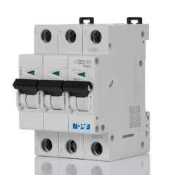 Wyłącznik nadprądowy MCB, Typ C, 3-biegunowy, 32A, 230 → 400V, na szynę DIN, Eaton
