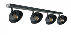 Spot nowoczesny 4xE27 FAUN BLACK