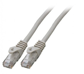 Kabel krosowy patchcord securityNET UTP kat.6A szary 0,25m LSZH PC-6AUTPLSZH-GY0.25