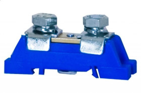 Zacisk ochronny 2x35mm2 - niebieski