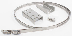 Mast mounting kit, stainless steel, (L x W x H) 279 x 140 x 25 mm, silver, PMB4045KIT1