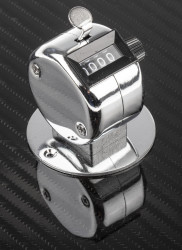 Licznik impulsów Resetowanie Ręczne RS PRO mechaniczny 4-cyfrowy Licznik