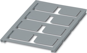 PA device marker, (L x W) 17.6 x 27 mm, silver, sheet with 8 pcs, 0825477