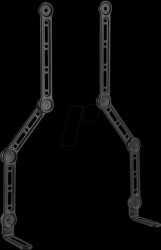HZ 32-2 L Universal soundbar bracket, M4, M5, M6, up to 90"