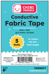 Chibitronics Conductive fabric tape spool - 5 roll value pack