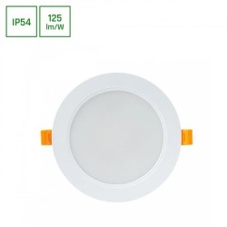 DURE 3 DOWNLIGHT 12W CW 230V 110st IP54 IK06 145x34 BIAŁY okrągła zasilacz zintegrowany