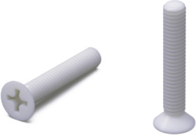 Countersunk head screw, PH cross slot, M6, 20 mm, PA, DIN 34811, BYB-3-16H1249