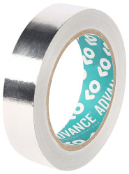 Taśma metalizowana szerokość 19mm Taśma aluminiowa grubość folii 0.04mm Advance Tapes wytrzymałość termiczna +155°C 4,5