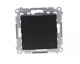 Simon 54 Łącznik schodowy (moduł) 10AX 250V szybkozłącza, czarny mat DW6.01/49